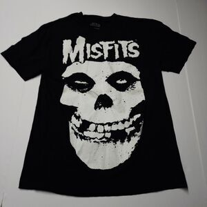 Official MISFITS Fiend Skull T Shirt Horror Punk Rock Band Mens Size M Black EUC